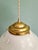 Art Deco Pendant Lights in White Opaline Glass, 1930s, Set of 2 For Sale - Image 6 of 10