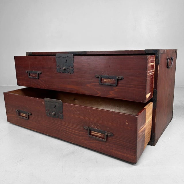 Japanese Ko-Tansu Chest of Drawers, 1890-1915 For Sale - Image 5 of 11