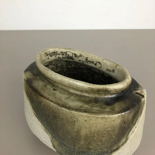 Ceramic Studio Pottery Object Vase from Bruno and Ingeborg Asshoff, Germany, 1960s For Sale - Image 16 of 18