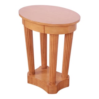 Nancy Corzine Empire Style Nightstand or Occasional Tea Table For Sale