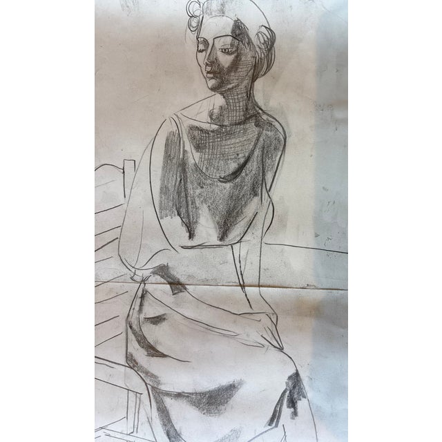2026 Luke Hannam Original Portrait of a Lady in Custom Frame For Sale - Image 9 of 11