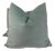 Cotton Velvet in Mineral 22” Pillows - a Pair For Sale
