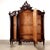 Antique Baroque Style Wardrobe in Walnut with Mirror, 19th Century For Sale - Image 4 of 8
