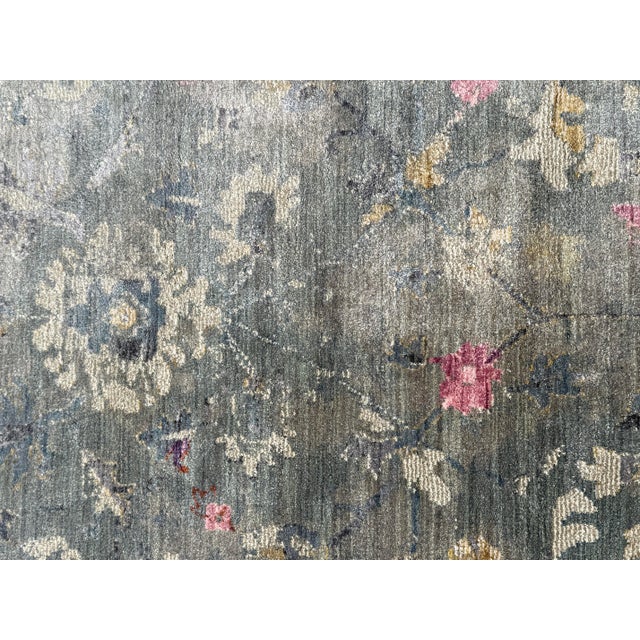 9ft X 12ft Loloi Giada Jardin Area Rug, Lagoon Multi For Sale - Image 10 of 12