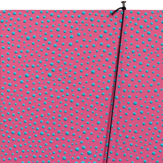 Pink Pink and Blue Dots II - Original Contemporary Geometric Abstract Painting on Wood by Jamie Burmeister For Sale - Image 8 of 11