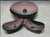 Rare find n USA. Italian artist Etorre Satsass for Bitossi pink & black lava glazed console bowl w 2 matching side bowls....