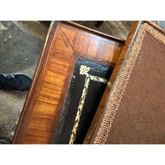 French Early 20th Century Louis XV Style Game Board Table For Sale - Image 3 of 11