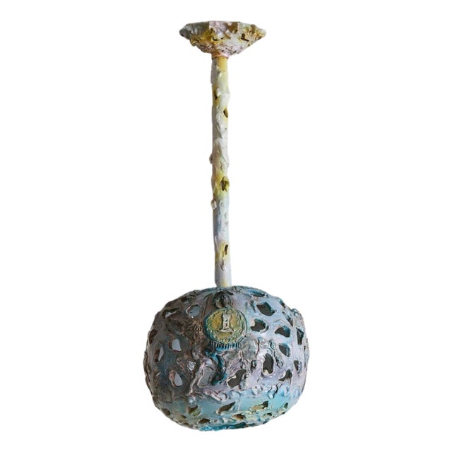 1970s Italian Ceramic Globe Pendant by Umberto Ghersi For Sale