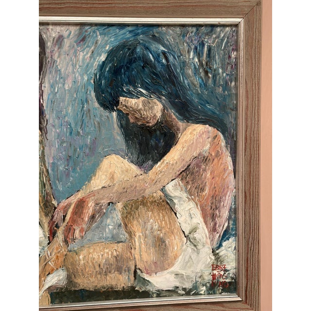 Ebbe Höglund, Ballet Dancer, Break, Oil Painting on Canvas, Framed For Sale - Image 9 of 18