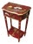 Red Lacquer Chinoiserie Side Table, 1920 For Sale