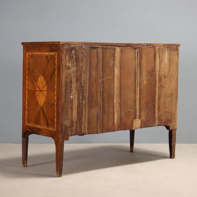 Neoclassical Walnut Chest of Drawers For Sale - Image 10 of 11