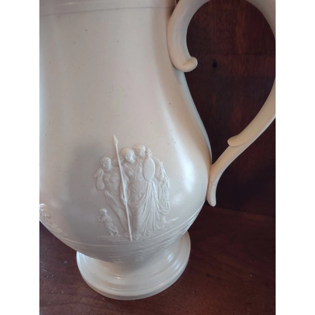 English Large 1820's English Salt Glaze Pottery Coffee Pot For Sale - Image 3 of 10