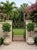 Pair of Vintage Faux-Stone Chipped Resin Garden Planters For Sale - Image 10 of 12