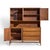 Broyhill Brasilia Mid Century Walnut and Brass Offset Credenza and Hutch The credenza measures: 54 wide x 19 deep x 30.75...