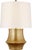 Modern AERIN by Visual Comfort Signature Lakmos Small Table Lamp in Gild with Linen Shade For Sale - Image 3 of 3