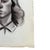 Large Vintage Charcoal Portrait Drawing of a Woman With Rolled Curl For Sale In Oklahoma City - Image 6 of 8