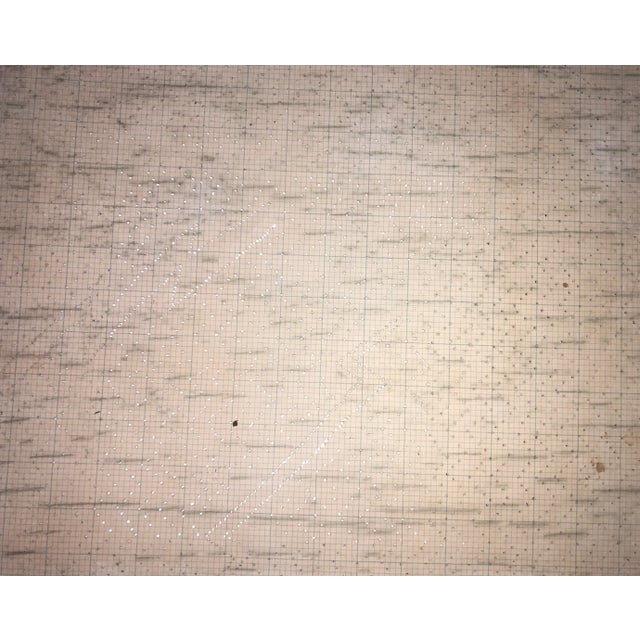 1970s Katherine Porter, Abstract Expressionist Pencil Drawing Pierced Paper Painting Pattern Decoration For Sale - Image 5 of 12