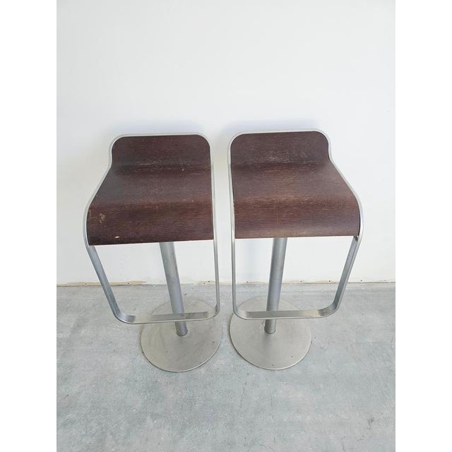 2000 - 2009 Vintage Lem Bar Stools in Steel and Wood Seats, 2000 For Sale - Image 5 of 10
