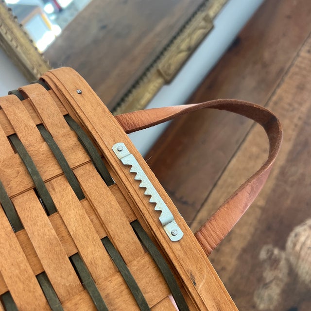Tan Vintage 1994 Longaberger Basket For Sale - Image 8 of 8