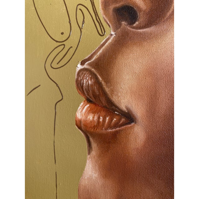 Contemporary "Indoto Zimera", Acrylic on Canvas Painting by Patrick Gusenga, 2026 For Sale - Image 3 of 4