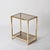Brass and Smoked Glass Side Table, Italy, 1970s For Sale - Image 3 of 10