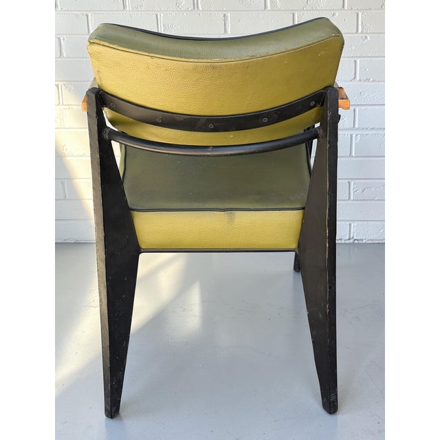 Jean Prouvé Vintage Jean Prouvé Attr Direction Armchair - 1 of 2 For Sale - Image 4 of 5