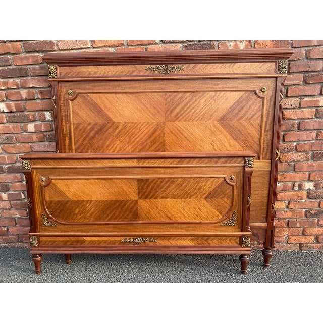 French Headboard and Footboard Chairish