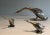 This very interesting and delicate set of brass duck and her ducklings is made of silver plated metal and brass. This isa...
