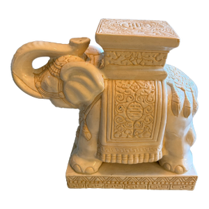 Vintage Asian Ceramic Elephant Garden Stool