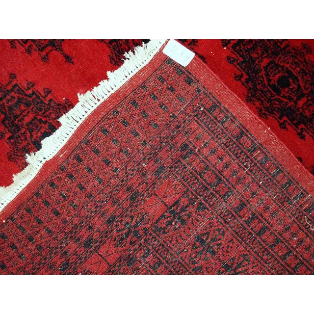 1970s Handmade Vintage Afghan Ersari Rug For Sale - Image 9 of 10