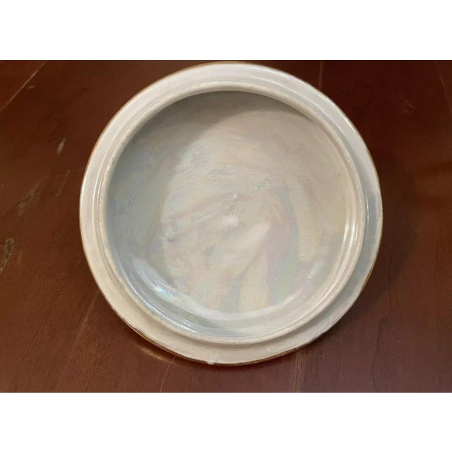 B & C Limoges France Art Deco Porcelain Sugar Bowl and Creamer, Circa 1920s For Sale - Image 10 of 11