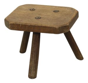 Primitive Wabi Sabi Farmhouse Stool / Side Table