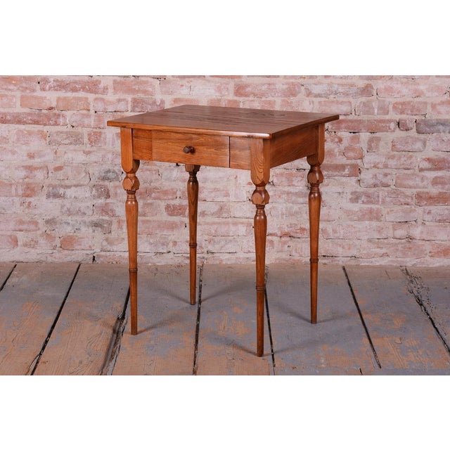 Biedermeier Side Table in Ash and Elm, Czech, 1810s For Sale - Image 4 of 14