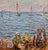 David Burliuk -1950s Fishermen Lifestyle on Sag Harbor -Oil Painting For Sale In Los Angeles - Image 6 of 13