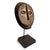Antique old Lega mask with traditional carved details and raffia remnants. Authentic piece from Democratic Republic of...