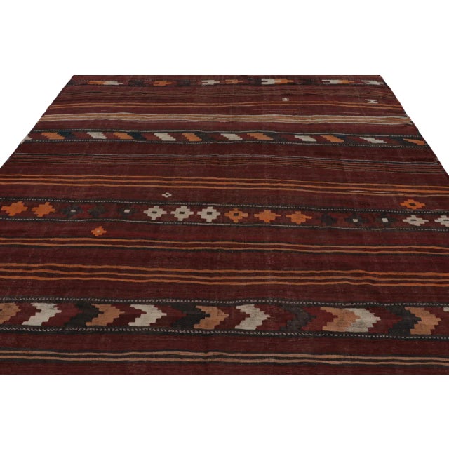 From Rug & Kilim’s tribal selections, a 9×10 vintage Afghan Ghalmouri kilim rug – believed to date back to 1970-1980 but...