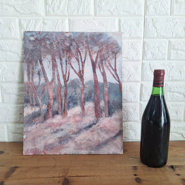 E Roquero, Forest Landscape, 2004, Mixed Media on Panel For Sale - Image 10 of 11