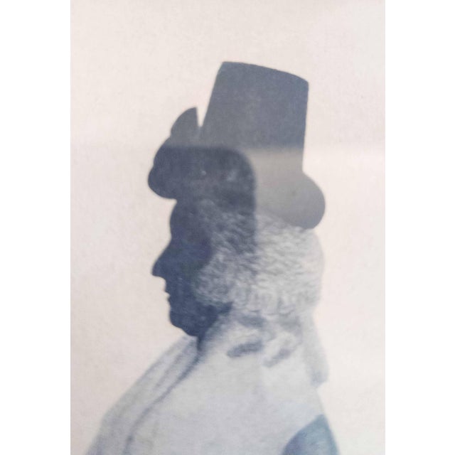 20th Century Pair of Silhouette Lithograph Print Portraits in Birdseye Maple Frames For Sale - Image 9 of 13