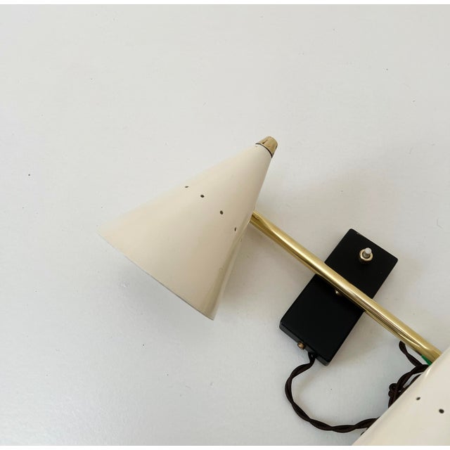 Metal Mid-Century Sconces, 1950s, Set of 2 For Sale - Image 7 of 9