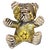 French Hermes Cliquetis Vintage Silk Scarf Tender Teddy Bear For Sale - Image 3 of 3