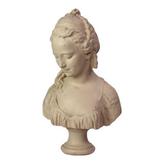 Vintage Austin Production Classical Terra Cotta Bust of a Maiden C1978 For Sale