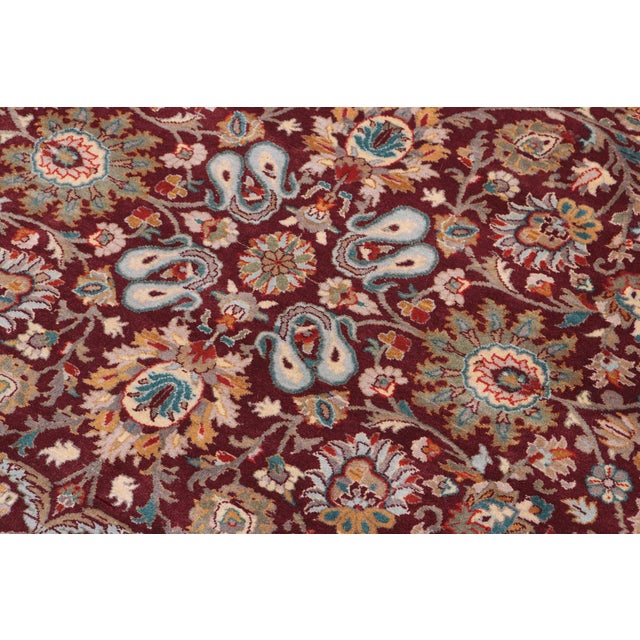 Heritage Pak-Persian Aubergine/Beige Wool Rug - 10'0'' X 14'4'' For Sale - Image 4 of 8