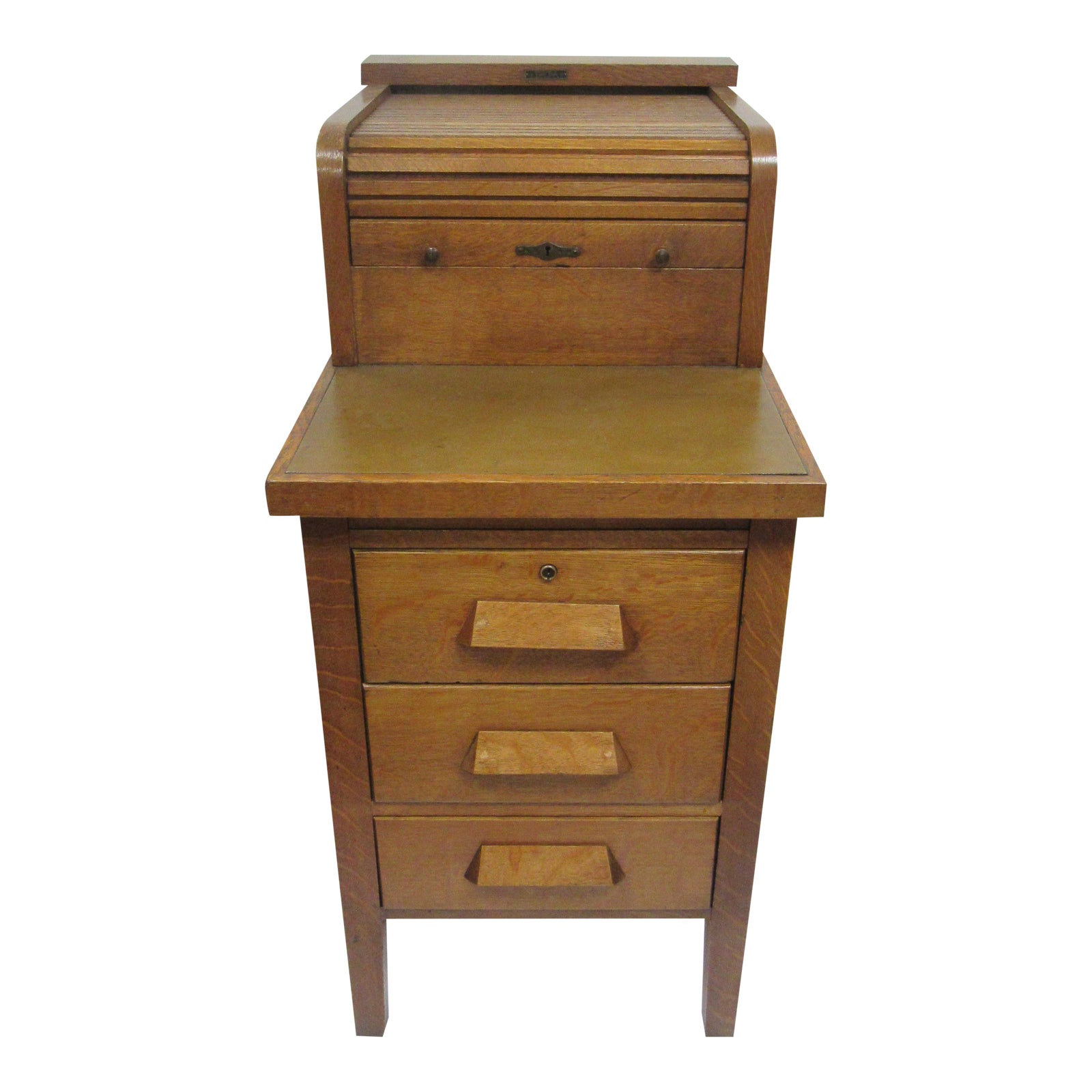 Antique Oak Cash Register Stand Chairish