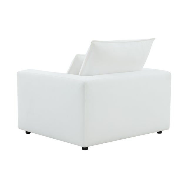 Cali Pearl Performance Fabric Arm Chair For Sale - Image 4 of 7