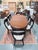 Transitional Ethan Allen Hathaway Oval Zebrawood Dining Table Set With 8 Chairs & Two Leaves For Sale - Image 3 of 12