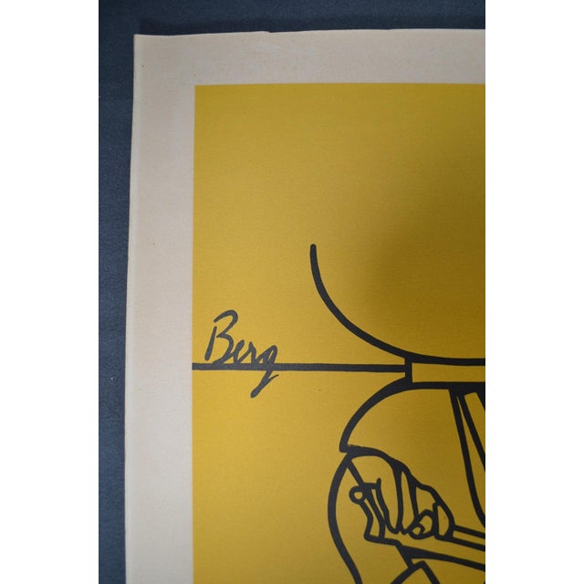 Valerio Adami, Debussy, Ravel, Schonberg, Color Print, 1980s For Sale - Image 3 of 13