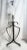 Metal Late 20th Century Rustic 23" Black Iron Table Lamp For Sale - Image 7 of 9