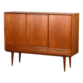 Teak Sideboard by Gunni Omann for Omann Jun Møbelfabrik, Denmark, 1960s For Sale