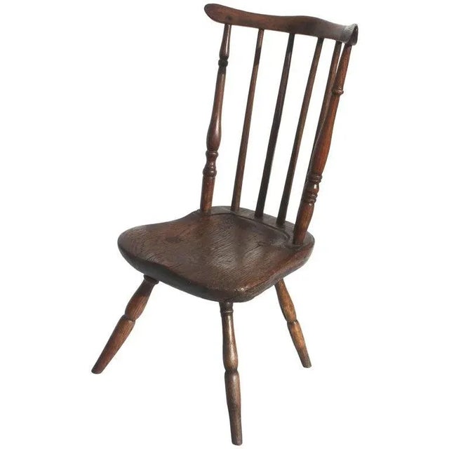 Early and 19th Century Child's Windsor Chair For Sale - Image 11 of 11