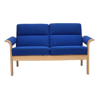 Danish Two-Seater Sofa with Wool Upholstery by Magnus Olesen, 1970s For Sale